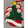 Christmas Tree with 4 Santas